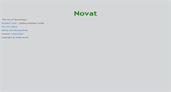 Desktop Screenshot of novat.com